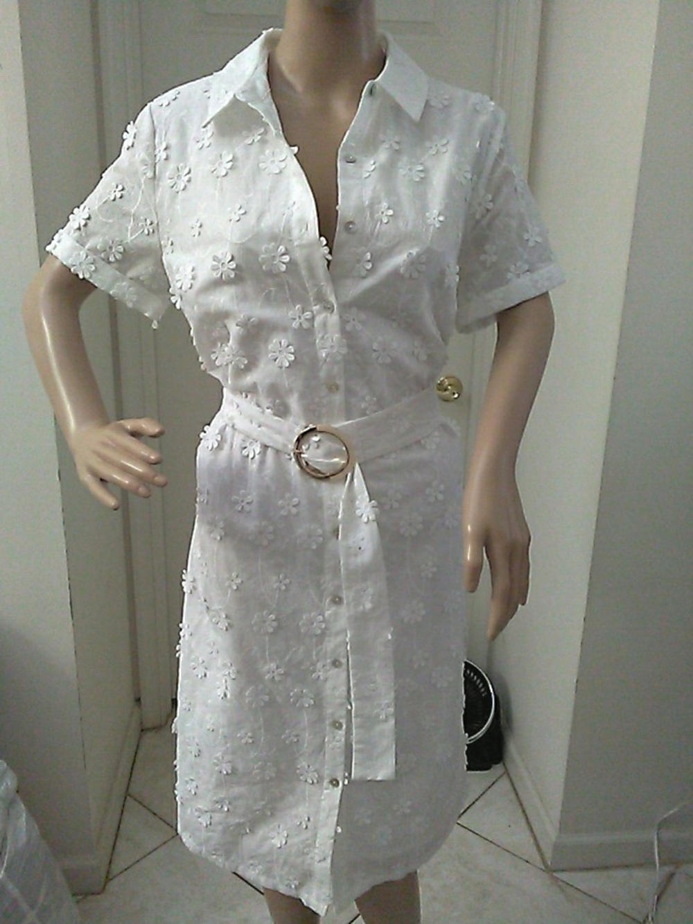 NWOT NANETTE LEPORE DRESS W/3D FLOWERS & EMBROIDERY SZ. 10